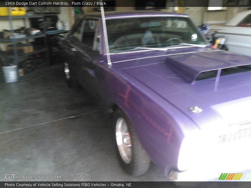 Plum Crazy / Black 1969 Dodge Dart Custom Hardtop