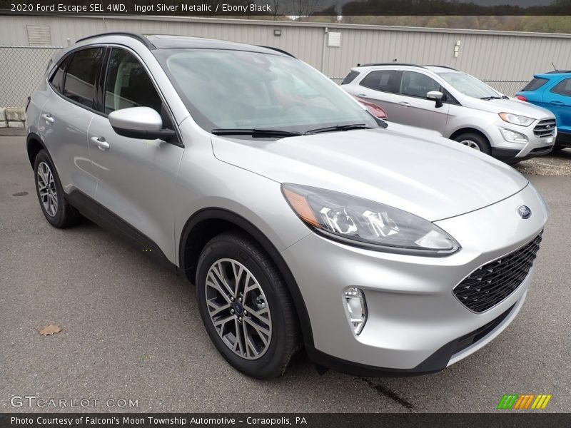 Ingot Silver Metallic / Ebony Black 2020 Ford Escape SEL 4WD