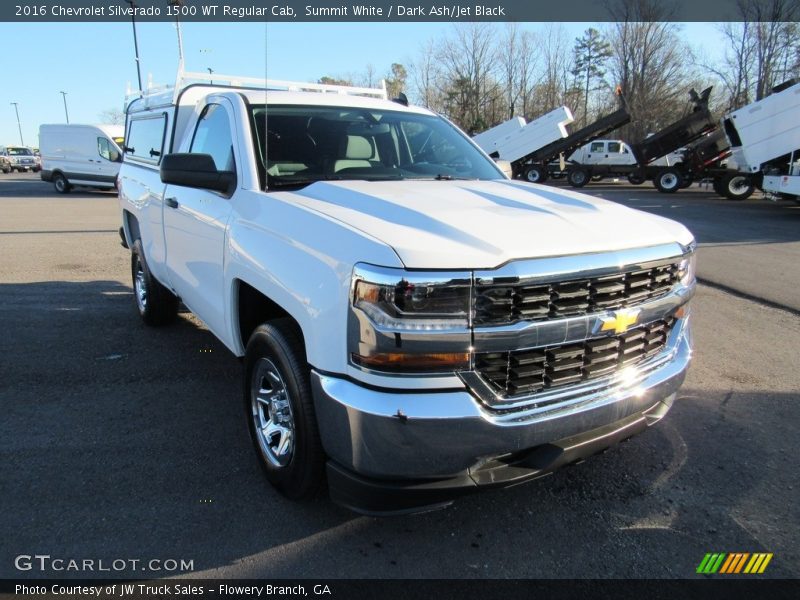 Summit White / Dark Ash/Jet Black 2016 Chevrolet Silverado 1500 WT Regular Cab