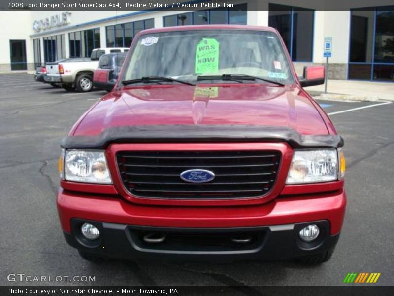 Redfire Metallic / Medium Pebble Tan 2008 Ford Ranger Sport SuperCab 4x4