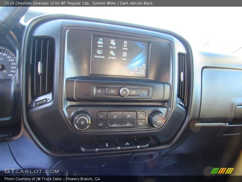Summit White / Dark Ash/Jet Black 2016 Chevrolet Silverado 1500 WT Regular Cab