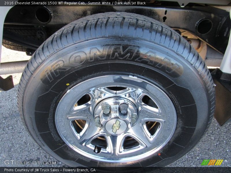 Summit White / Dark Ash/Jet Black 2016 Chevrolet Silverado 1500 WT Regular Cab