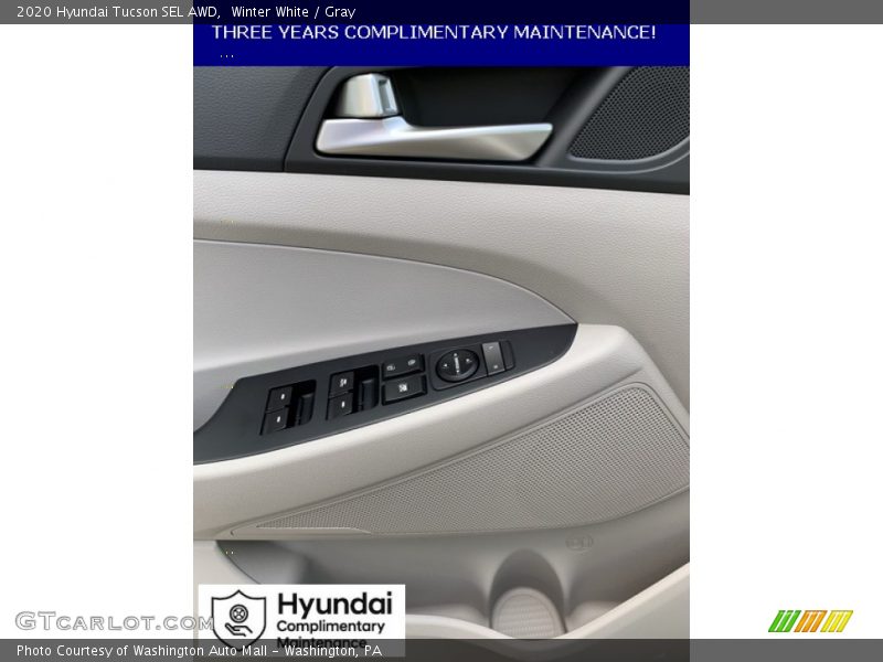 Winter White / Gray 2020 Hyundai Tucson SEL AWD