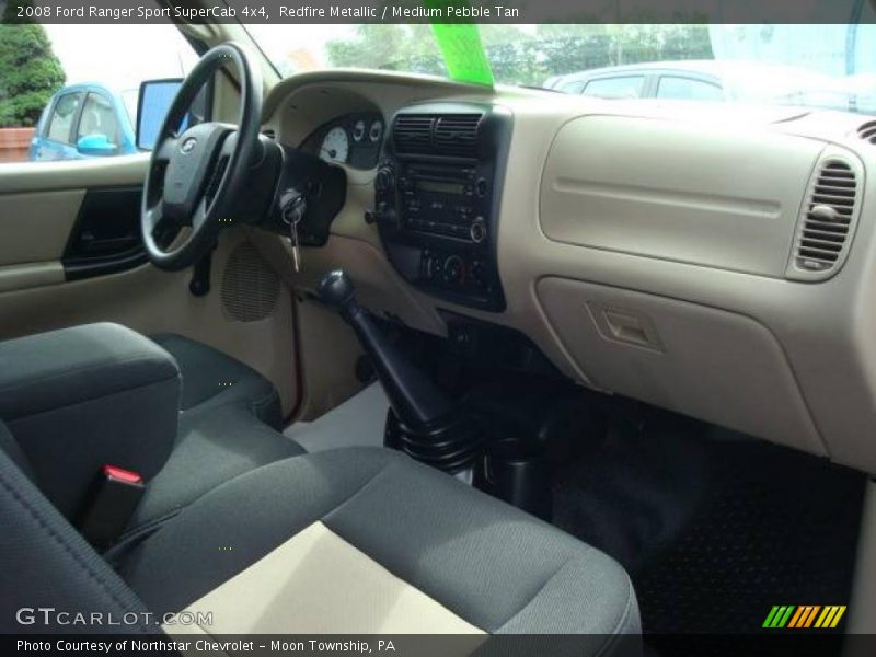 Redfire Metallic / Medium Pebble Tan 2008 Ford Ranger Sport SuperCab 4x4