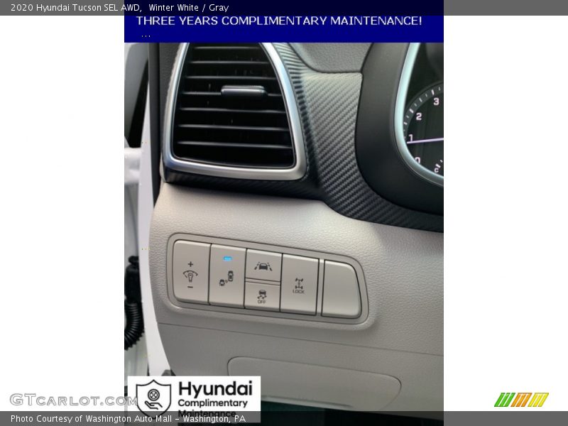 Winter White / Gray 2020 Hyundai Tucson SEL AWD