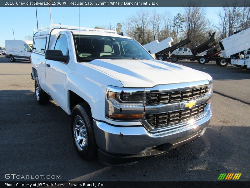 Summit White / Dark Ash/Jet Black 2016 Chevrolet Silverado 1500 WT Regular Cab