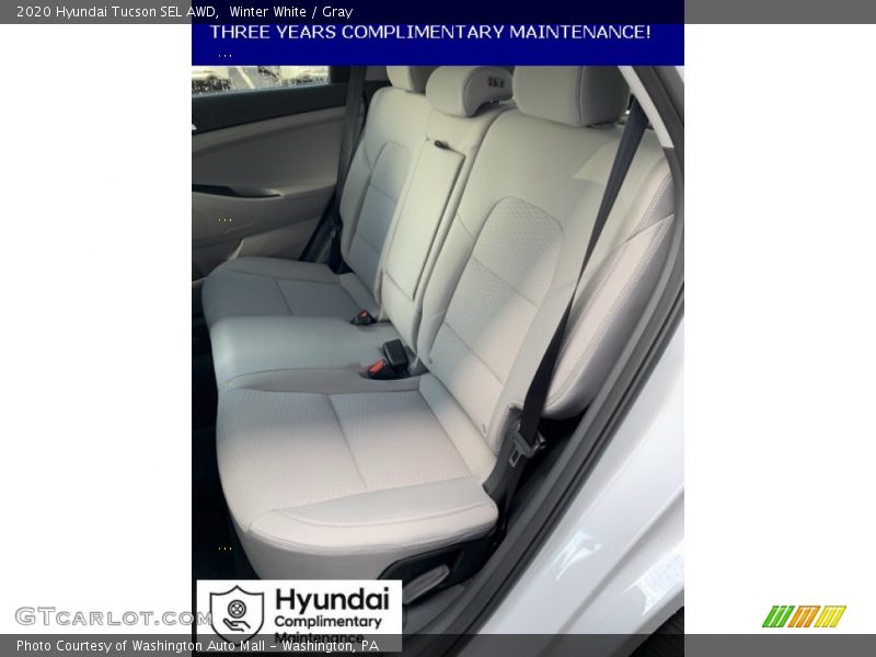 Winter White / Gray 2020 Hyundai Tucson SEL AWD