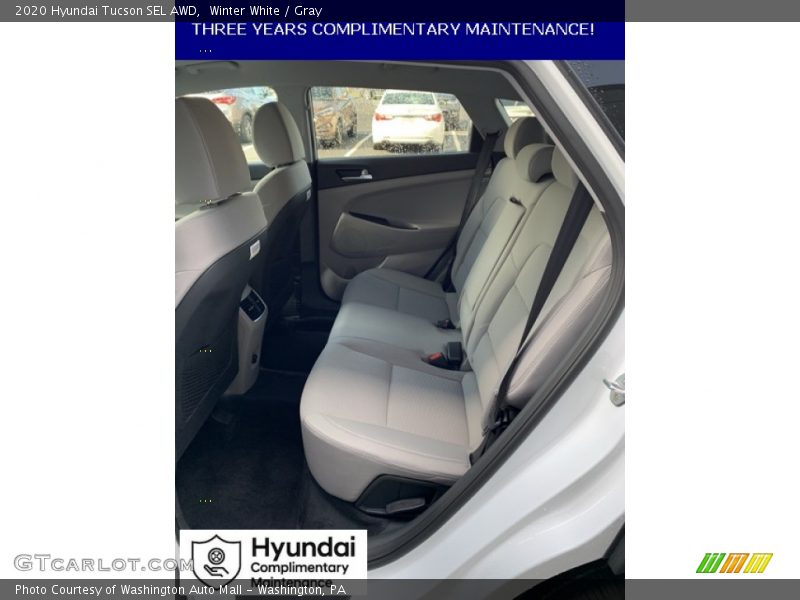 Winter White / Gray 2020 Hyundai Tucson SEL AWD