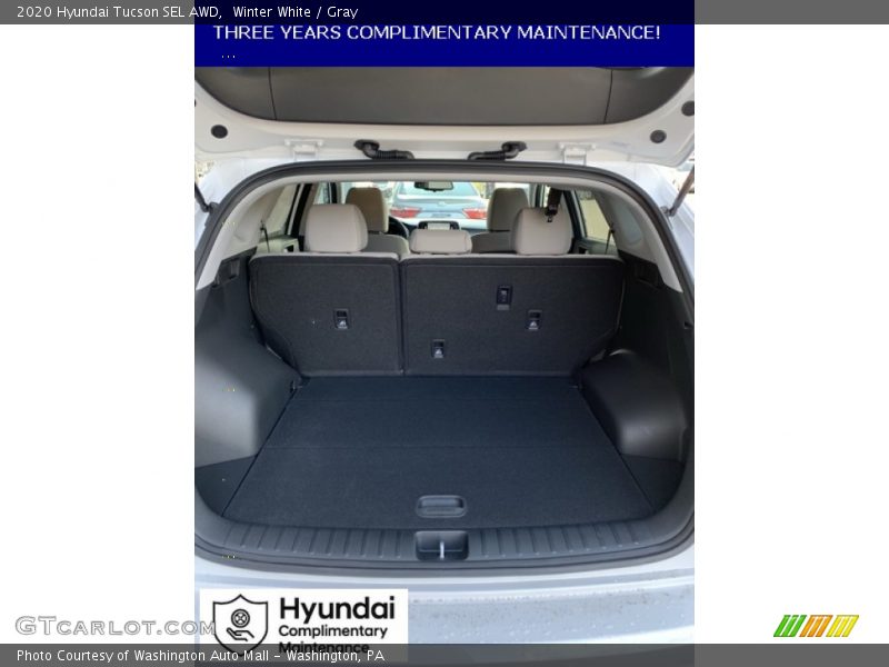 Winter White / Gray 2020 Hyundai Tucson SEL AWD