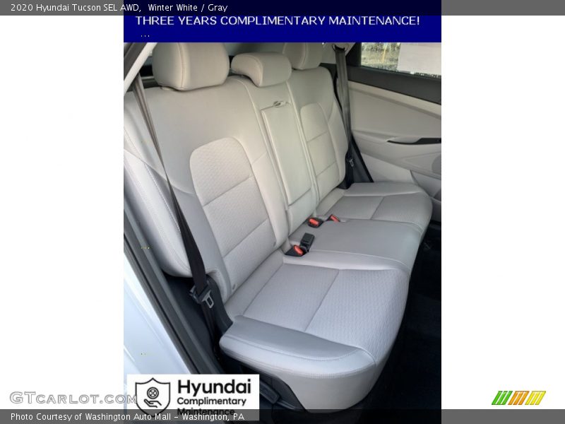 Winter White / Gray 2020 Hyundai Tucson SEL AWD