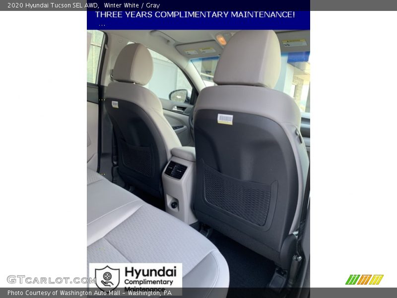 Winter White / Gray 2020 Hyundai Tucson SEL AWD