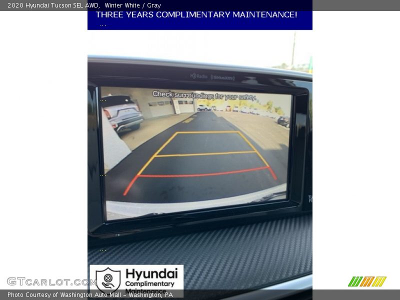 Winter White / Gray 2020 Hyundai Tucson SEL AWD