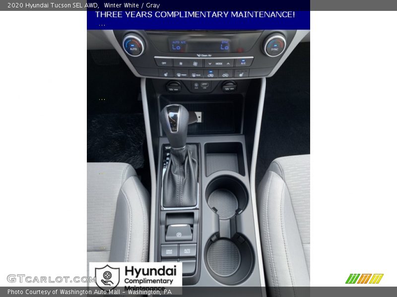 Winter White / Gray 2020 Hyundai Tucson SEL AWD