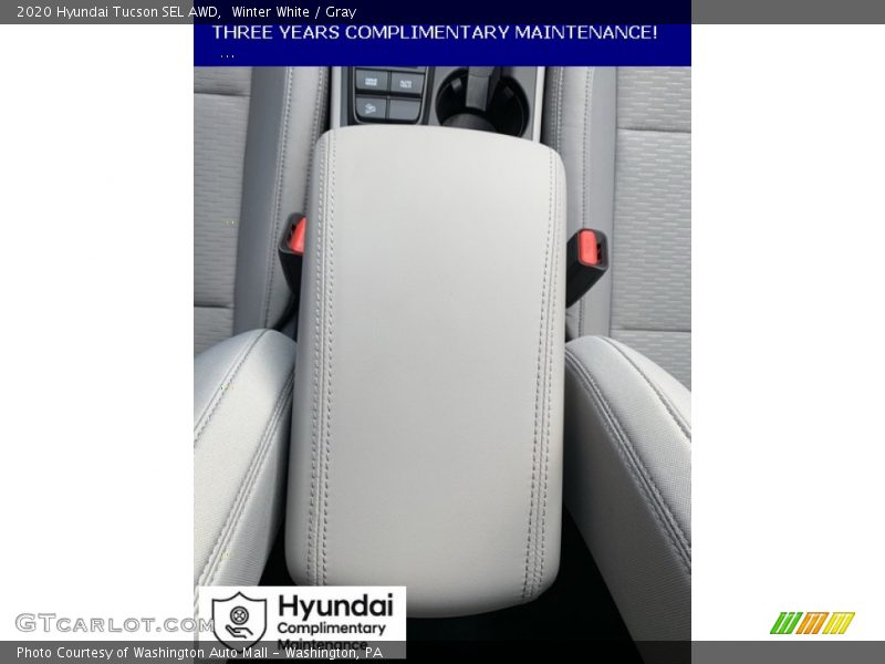 Winter White / Gray 2020 Hyundai Tucson SEL AWD