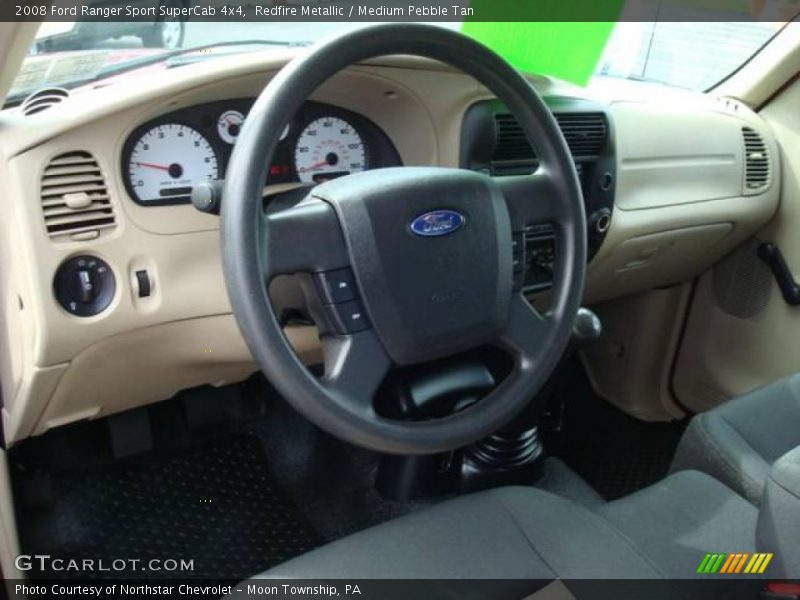 Redfire Metallic / Medium Pebble Tan 2008 Ford Ranger Sport SuperCab 4x4