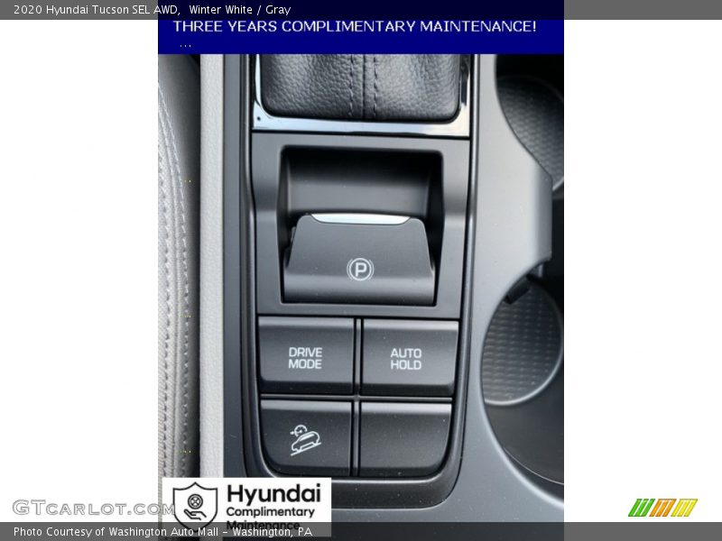 Winter White / Gray 2020 Hyundai Tucson SEL AWD