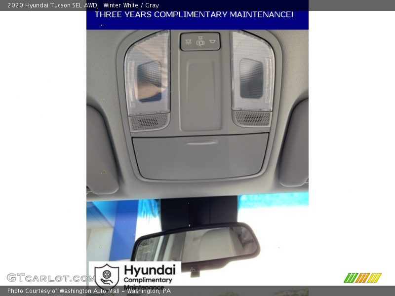 Winter White / Gray 2020 Hyundai Tucson SEL AWD