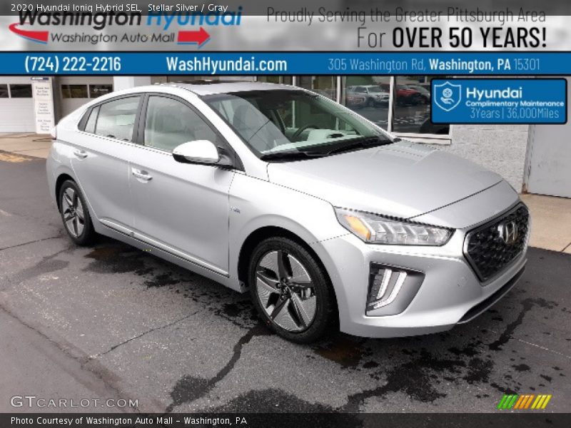 Stellar Silver / Gray 2020 Hyundai Ioniq Hybrid SEL