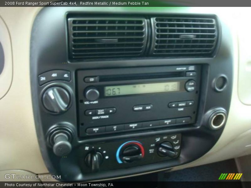Redfire Metallic / Medium Pebble Tan 2008 Ford Ranger Sport SuperCab 4x4