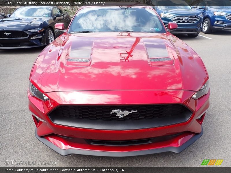 Rapid Red / Ebony 2020 Ford Mustang EcoBoost Fastback