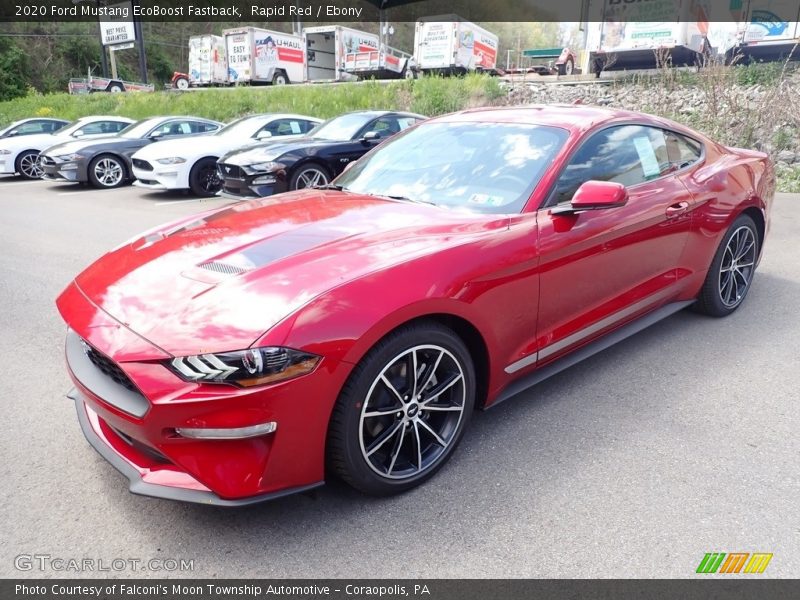 Rapid Red / Ebony 2020 Ford Mustang EcoBoost Fastback