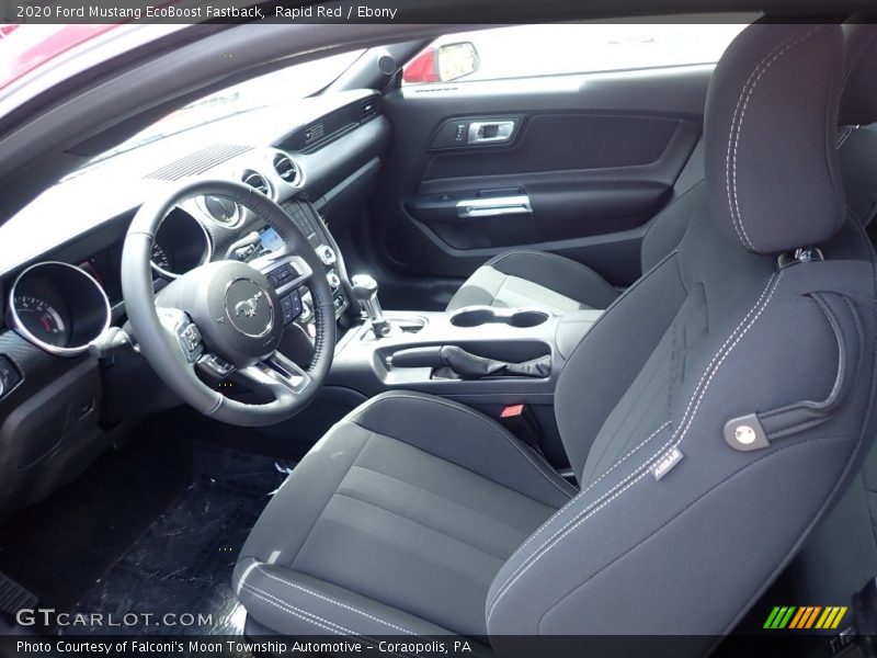 Front Seat of 2020 Mustang EcoBoost Fastback