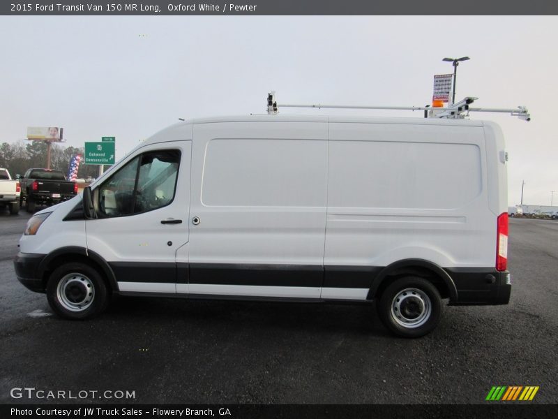 Oxford White / Pewter 2015 Ford Transit Van 150 MR Long