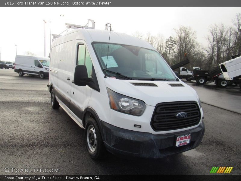 Oxford White / Pewter 2015 Ford Transit Van 150 MR Long