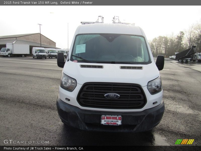 Oxford White / Pewter 2015 Ford Transit Van 150 MR Long