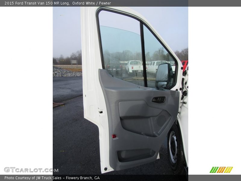 Oxford White / Pewter 2015 Ford Transit Van 150 MR Long