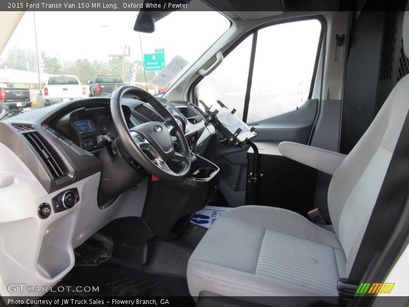 Oxford White / Pewter 2015 Ford Transit Van 150 MR Long