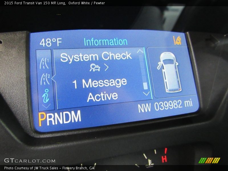 Oxford White / Pewter 2015 Ford Transit Van 150 MR Long