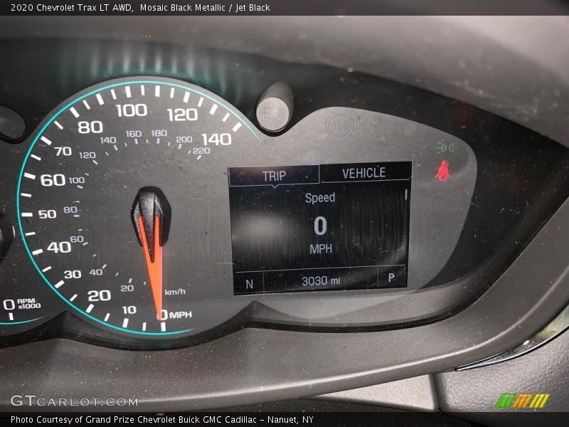 Mosaic Black Metallic / Jet Black 2020 Chevrolet Trax LT AWD