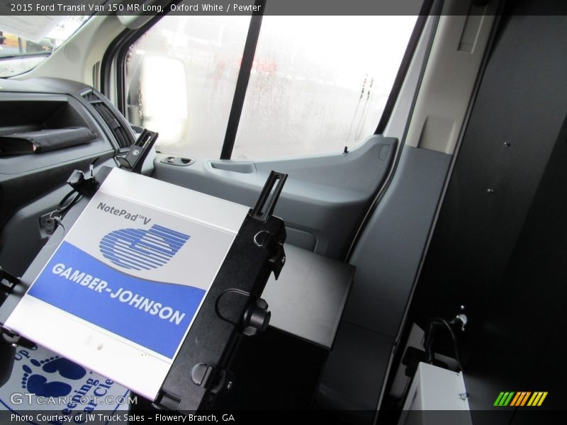 Oxford White / Pewter 2015 Ford Transit Van 150 MR Long