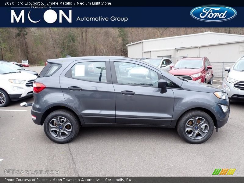 Smoke Metallic / Medium Light Stone 2020 Ford EcoSport S