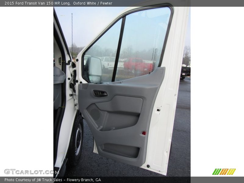 Oxford White / Pewter 2015 Ford Transit Van 150 MR Long