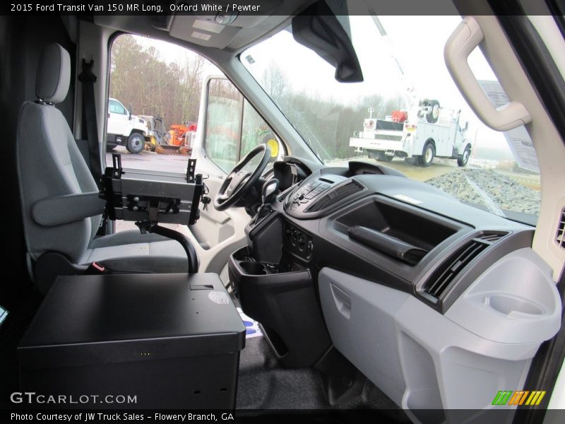 Oxford White / Pewter 2015 Ford Transit Van 150 MR Long