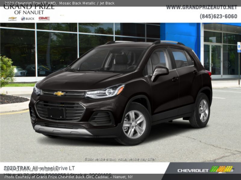 Mosaic Black Metallic / Jet Black 2020 Chevrolet Trax LT AWD