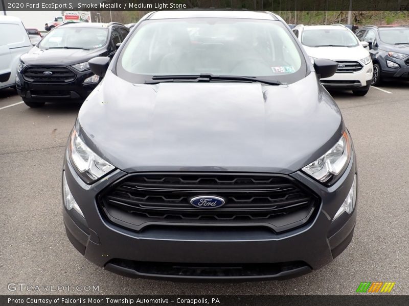 Smoke Metallic / Medium Light Stone 2020 Ford EcoSport S
