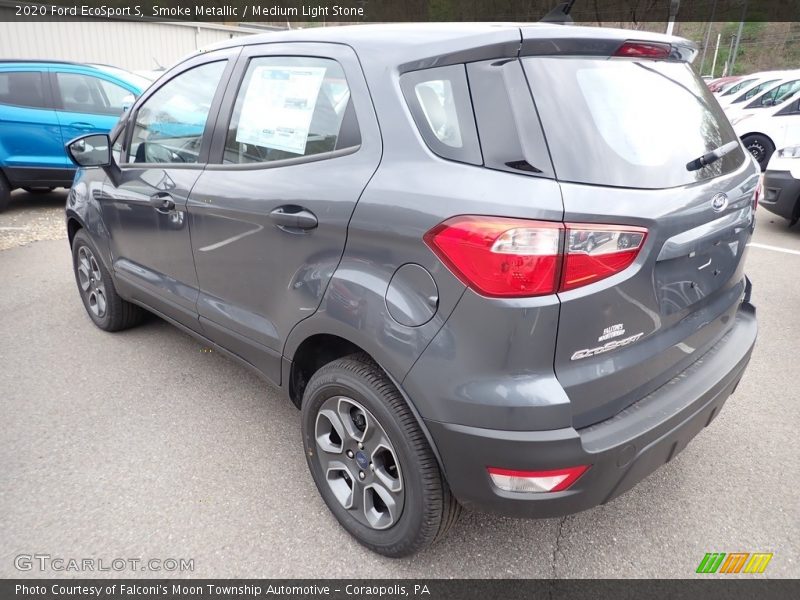 Smoke Metallic / Medium Light Stone 2020 Ford EcoSport S