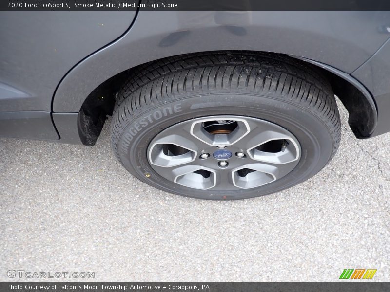 Smoke Metallic / Medium Light Stone 2020 Ford EcoSport S