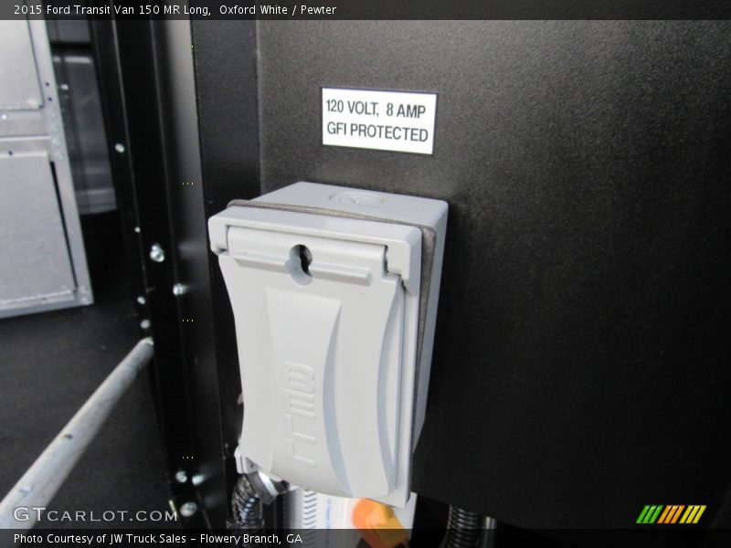 Oxford White / Pewter 2015 Ford Transit Van 150 MR Long