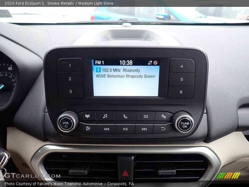 Smoke Metallic / Medium Light Stone 2020 Ford EcoSport S
