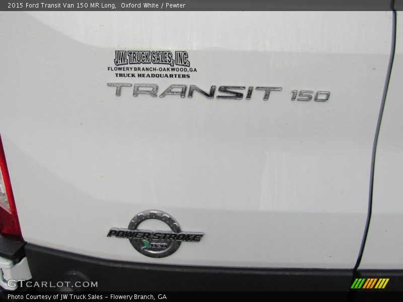 Oxford White / Pewter 2015 Ford Transit Van 150 MR Long