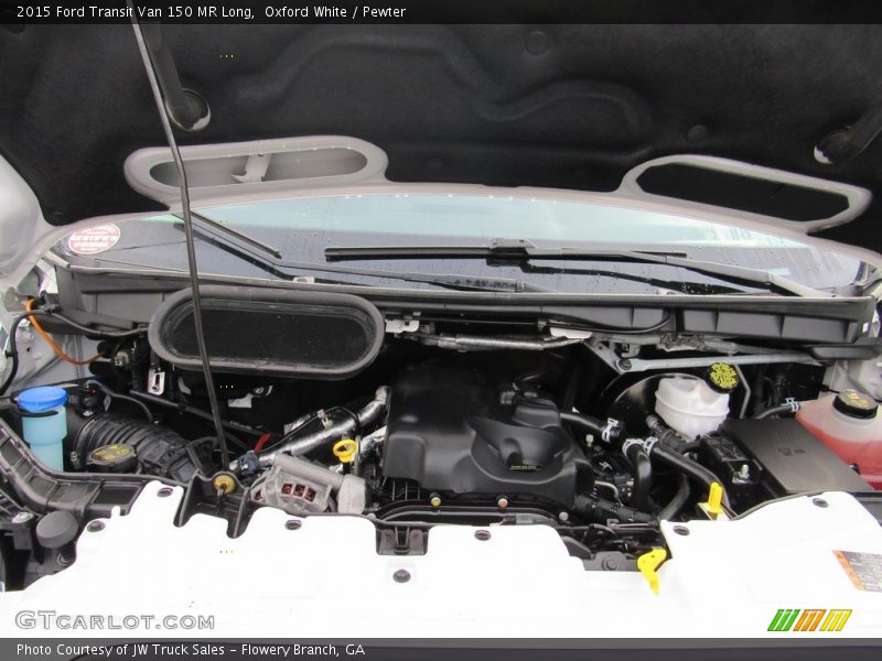 Oxford White / Pewter 2015 Ford Transit Van 150 MR Long