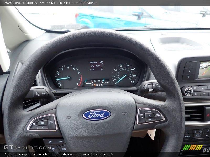 Smoke Metallic / Medium Light Stone 2020 Ford EcoSport S
