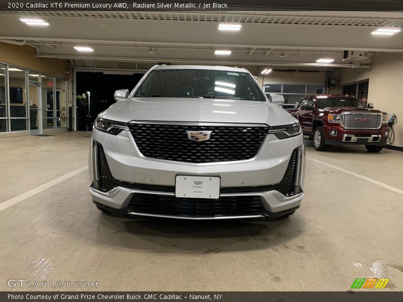 Radiant Silver Metallic / Jet Black 2020 Cadillac XT6 Premium Luxury AWD