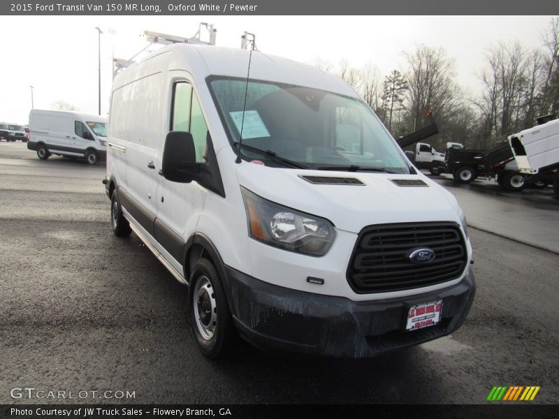 Oxford White / Pewter 2015 Ford Transit Van 150 MR Long