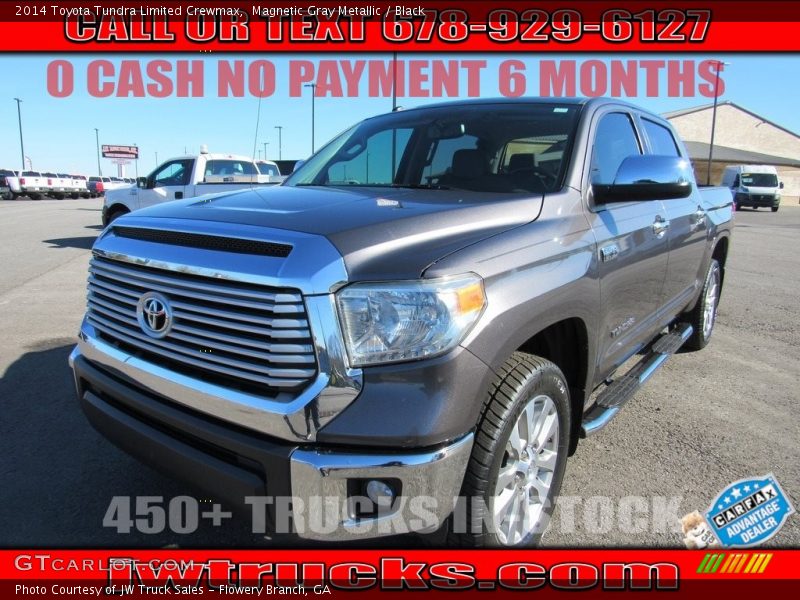 Magnetic Gray Metallic / Black 2014 Toyota Tundra Limited Crewmax