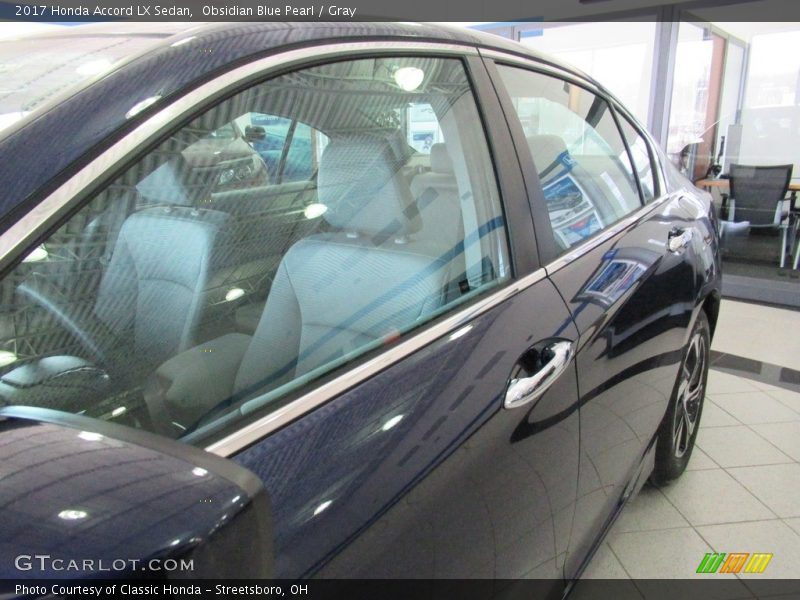 Obsidian Blue Pearl / Gray 2017 Honda Accord LX Sedan